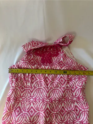 INC International Concepts Pink and White Geometric Sleeveless Dress thumbnail 3