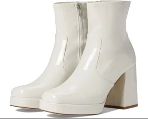 Steve Madden Patent Platform Ankle Boots thumbnail 1
