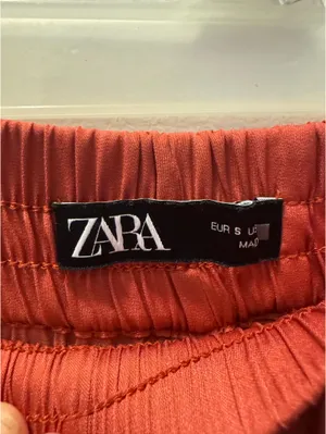 Zara Satin Wide Leg Pants Small thumbnail 4