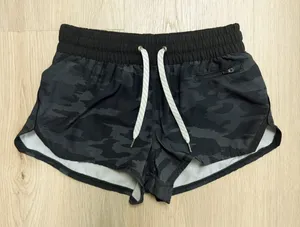 Vuori Black Watercolor Camo Clementine Dolphin Hem Lined Running Short XS *FLAWS thumbnail 1