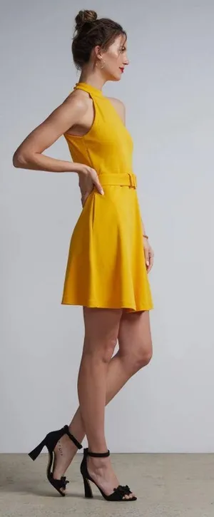 NY&C belted halter neck dress NWT XL thumbnail 2