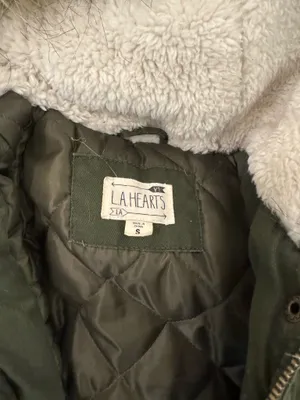 LA Hearts olive green coat thumbnail 2