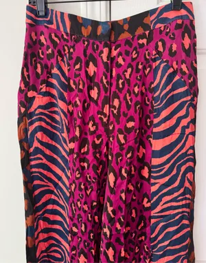 Lowry Farm Pants Farm Rio Mixed Print Wide-Leg Pants, Size S thumbnail 7