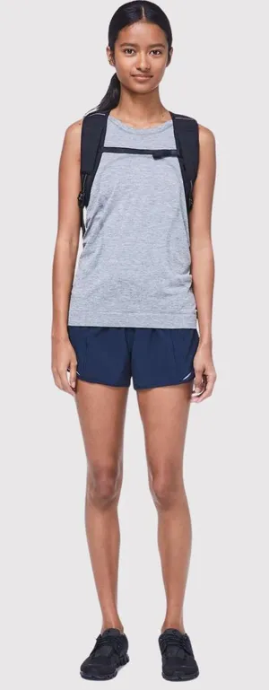 Lululemon Women Shorts Blue Hotty Hot II Athletic Lined Mid Rise Stretch Size 8 thumbnail 1