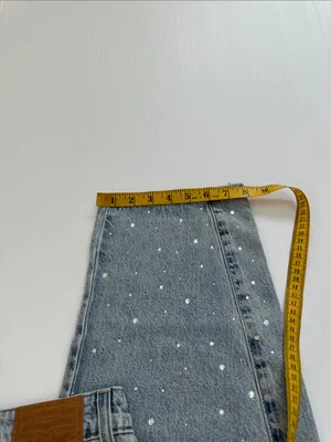 Levi's NWT Baggy Dad Barrel Jeans with Crystal Embellishment Dazzle Me, 25 x 32 thumbnail 8
