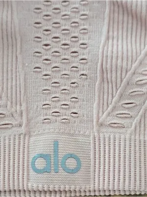 ALO Yoga Lark Perforated Sports Bra thumbnail 5