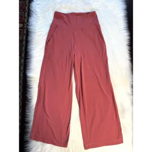Lululemon Align Wide Leg Crop 23” Pants in Soft Cranberry thumbnail 2