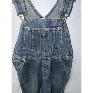 Vintage OshKosh Vestbak‎ Blue Denim Bib Overalls Kids Unisex Size 6 S thumbnail 2