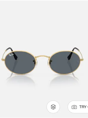 Ray-Ban Gold Frame oval Sunglasses thumbnail 2
