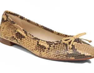 Jillie Snakeskin Print Ballet Flats thumbnail 5