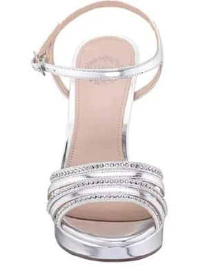 I. Miller Leather Size 9 Womens Sylas Bedazzled Heeled Sandals. New thumbnail 5