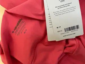 NWT Athleta Pink Coral Transcend 7/8 Leggings medium thumbnail 2