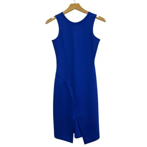 Amanda Uprichard Sleeveless Ponte Sheath Dress in Blue size P/XS thumbnail 2