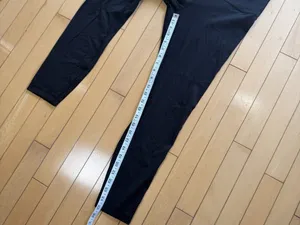 LULULEMON Black Grey Charcoal Patterned Leggings Size 8 thumbnail 4