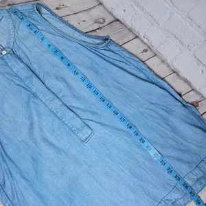 J.Crew‎ Womens Blue Lyocell Chambray Sleeveless Henley Shell Top B8766 Size 6 thumbnail 7