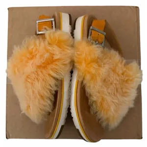 Ugg Holly‎ Fluffy Fur Orange Zinnia Slingback Thong Sandals Women'S Size 8.5 thumbnail 6