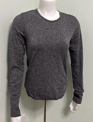 Orangetheory Fitness OTF Long Sleeve Gray Workout Tee Small thumbnail 1