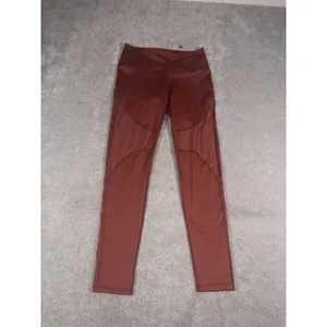 Offline By Aerie Leggings Orange 7/8 Length Mesh Dots M thumbnail 3