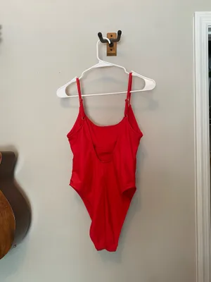 Shade & Shore Red One-Piece Swimsuit thumbnail 2