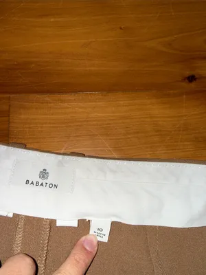 Aritzia babton publish pant camel / tan size 10 thumbnail 3