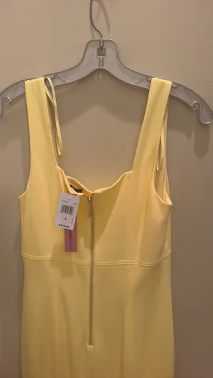 Aqua Dresses Yellow Mermaid Gown thumbnail 3