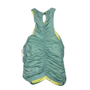 Pilcro XS Reversible Ruched Tank Top Blue Yellow Anthropologie NWT‎ Y2K thumbnail 2