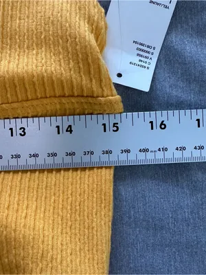 Urban Outfitters Mustard Yellow Ribbed Deep V Halter Crop Top Size Large NWT thumbnail 7