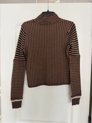 Free People Gamer Cuff Cotton Blend Sweater Top thumbnail 4