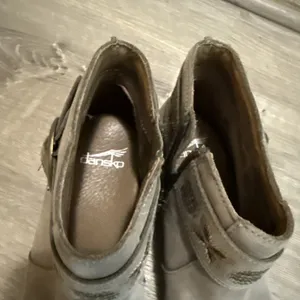 Dansko Balance Beige‎ Leather Ankle Bootie Zip Buckle Round Toe Women's 8 38 thumbnail 7