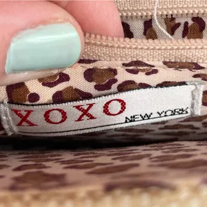 Vintage XOXO Y2K Mini Bag Purse Cotton Jute Fabric Flower Applique Retro 2000s thumbnail 7