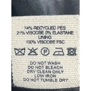 DJERF Avenue Women's Black High Waisted Mini Skater Flare A-Line Skirt Size M thumbnail 4
