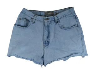 Vintage Abercrombie & Fitch High Waisted Denim Shorts Light Wash Cut Off Size 10 thumbnail 1