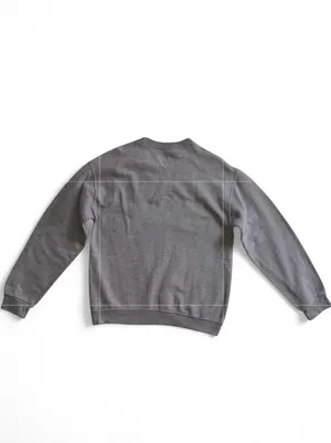 Fruit of the Loom Heather Grey Eversoft Crewneck - Size M thumbnail 3