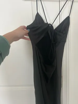 Hello Molly Maxi Dress Satin Black thumbnail 9