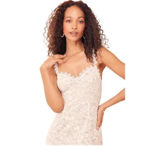 LULU’S All My Love For You White Lace Sleeveless Midi Dress Size S thumbnail 5