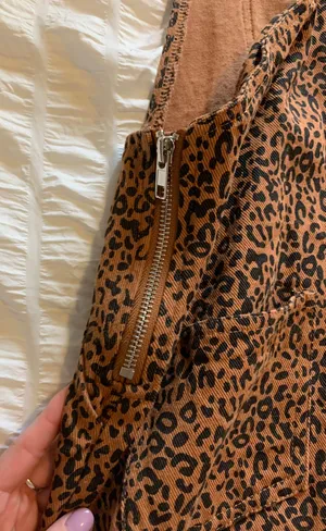 Forever 21 Leopard  Overall Dress thumbnail 5