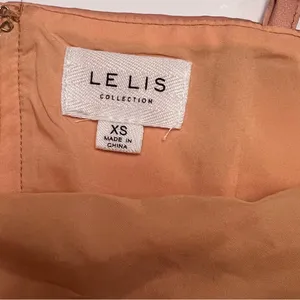 Le Lis Crop Camisole Top‎ & Mini Skirt Set in Nude Peach Rhinestones Size XS/S thumbnail 5