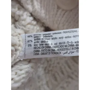 Zara Wool Blend Chunky Cream Button Down Oversized Cozy Cardigan Women's‎ Medium thumbnail 7