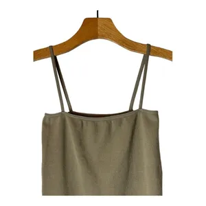 Good American Brown Ribbed Stretch Square Neck Thong Tank Bodysuit Size‎ L/XL thumbnail 6
