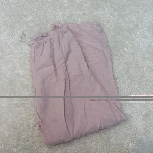Brandy Melville John Galt Womens Striped Pink Anastasia Pants Linen Costal Preppy College Tomato thumbnail 2