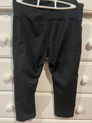 Black Cropped Leggings thumbnail 2