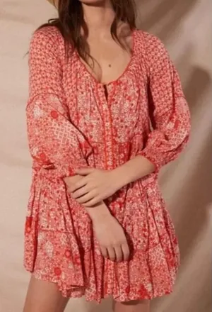 Poupette St Barth Tesorino Mini Dress Size S/M Tunic‎ Flowy Resort Beachy Boho thumbnail 1