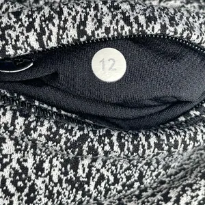 Lululemon Rush Hour Long Sleeve shirt 12 Running Luon Spray Jacquard White Black thumbnail 10