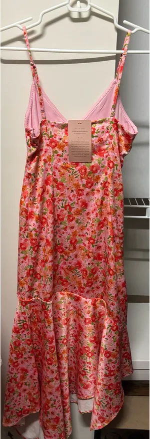 BHLDN Pink Floral Sakira Dress thumbnail 2