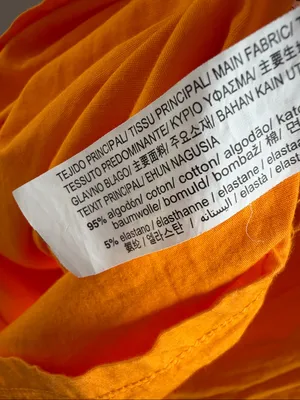 Zara Orange Combined Midi Dress Size S thumbnail 9