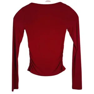White Fox Sweetheart Ruched Long Sleeve Top Size XS Red Romantic Going Out Party thumbnail 3