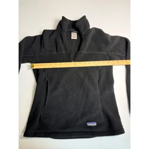 Patagonia Synchilla Fleece Pullover Jacket‎ Womens XS Black Quarter Zip thumbnail 4