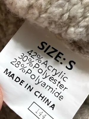 Cozy Star Pattern Cardigan Sweater - Taupe & Cream thumbnail 2