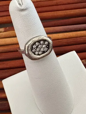 Silpada Cubic Zirconia Sterling Silver Ring Size 5 thumbnail 2