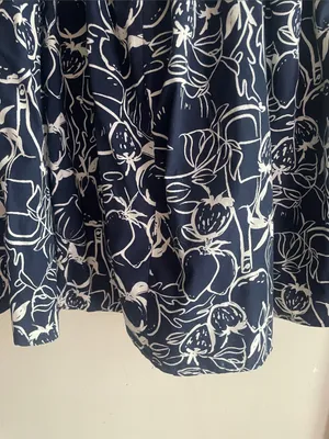 Abercrombie & Fitch Emerson Off-The-Shoulder Skort Navy Pattern thumbnail 11